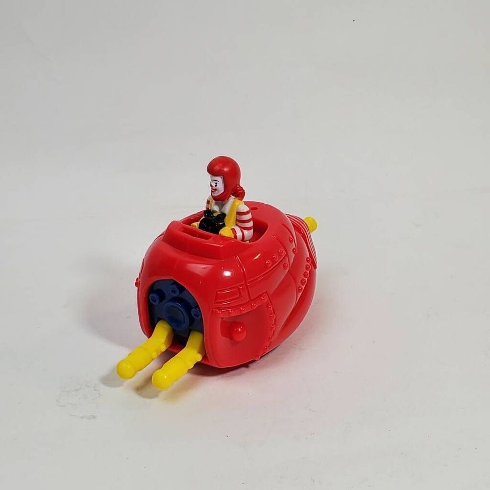 Vintage 90's Mcdonald's Ronald Mcdonald Wind up Action Toy Car Rare - Happy Meal